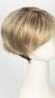 CREAMY TOFFEE R | Rooted Dark with Light Platinum Blonde and Light Honey Blonde evenly blended