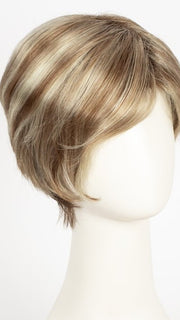 SUGAR CANE R | Rooted Platinum Blonde and Strawberry Blonde evenly blended base with Light Auburn highlight