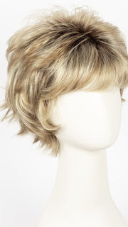 CREAMY TOFFEE R | Rooted Dark with Light Platinum Blonde and Light Honey Blonde evenly blended