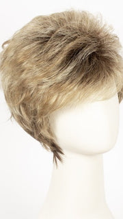CREAMY TOFFEE R | Rooted Dark with Light Platinum Blonde and Light Honey Blonde evenly blended