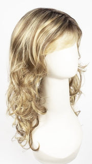 RH12/26RT4 | Light Brown w/Fine Golden Blonde Highlights And Dark Roots