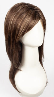 AUBURN-SUGAR-R | Rooted Dark Auburn with Medium Auburn Base with Dark Strawberry Blonde Highlights
