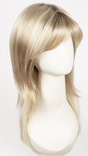 SHADOWED-CUSTARD | Warm Blonde with Light Blonde Blended Highlights and a Medium Brown Root