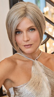 BEAU by Noriko in SANDY SALT | Carefully blended, warm medium-brown tone with a well-balanced silvery white base