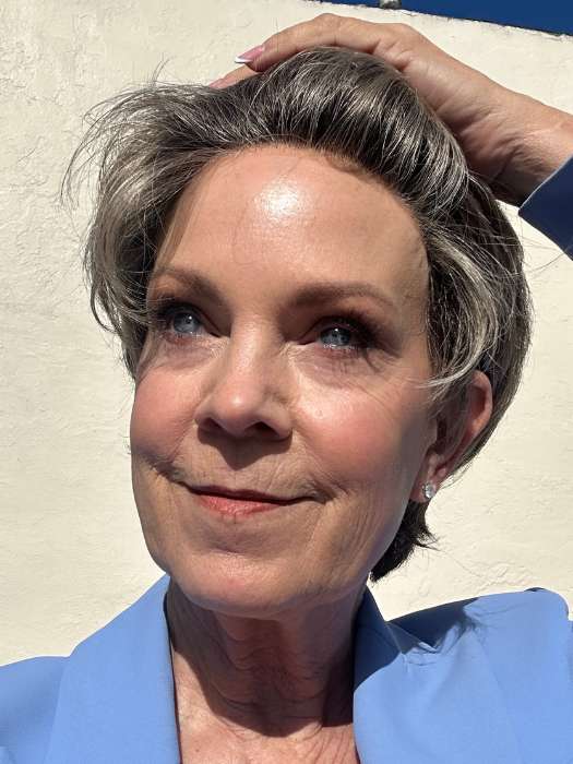 Susan @an_affair_with_hair wearing PRIMA SOFT by ELLEN WILLE