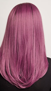 MAUVE BERRY | Smoky Fused Pale Violet Base with Medium Brown Roots