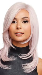 COSMO SLEEK by Rene of Paris in ICY-PETAL | 50/50 Blend of Muted Pastel Pink and Pure White