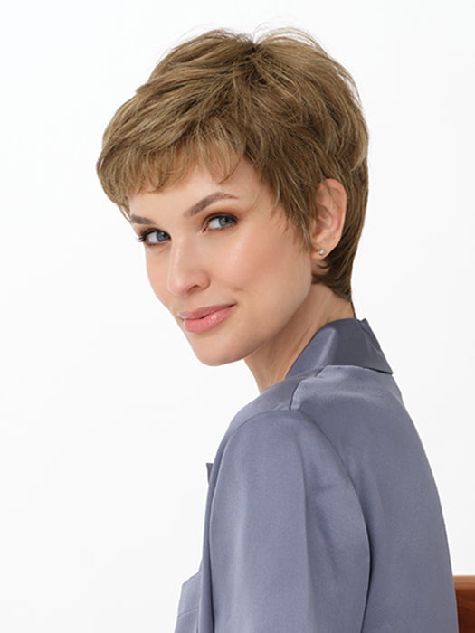 FIONA by ENVY in color MOCHA FROST | Light Brown blended with Golden Blonde