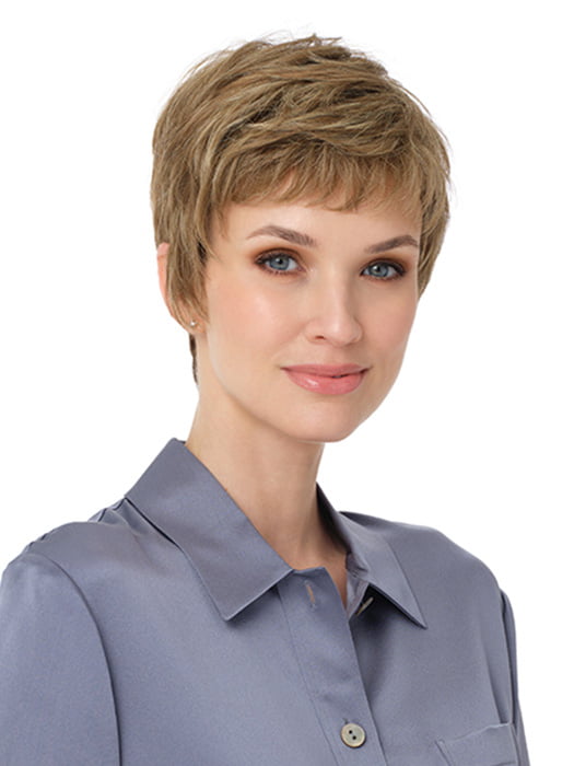 FIONA by ENVY in color MOCHA FROST | Light Brown blended with Golden Blonde