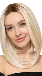 UNDER CUT BOB by TressAllure in 613/1001/R18 | Vanilla Blonde Platinum White Blend Rooted Ash Brown PPC MAIN IMAGE FB MAIN IMAGE