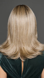 FULL FINESSE in color GF17-23SS ICED LATTE MACCHIATO | Honey Blonde shaded with Cool Blonde with Dark Roots