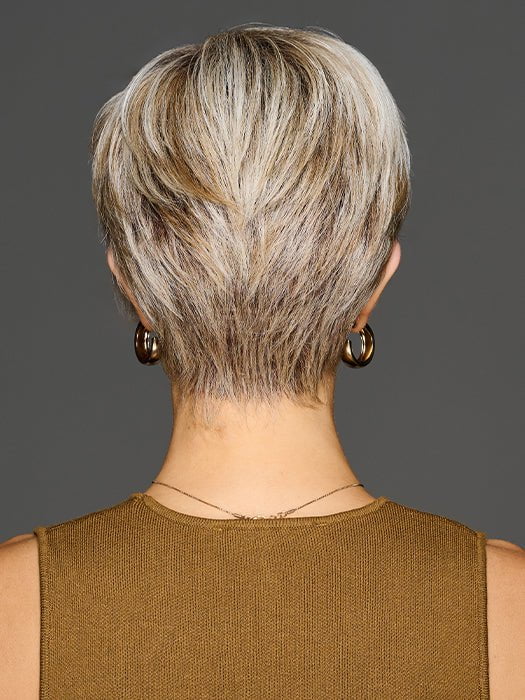 JAW DROPPER in color GF19-23SS BISCUIT | Light Ash Blonde Evenly Blended with Cool Platinum Blonde with Dark Roots