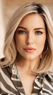 OWN THE ROOM by Gabor in GF19-23SS BISCUIT | Light Ash Blonde Evenly Blended with Cool Platinum Blonde with Dark Roots PPC MAIN IMAGE FB MAIN IMAGE