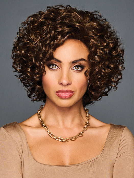 Model is wearing FUN & FUNKY by GABOR in color LIGHT-BROWN | Light Golden Brown with subtle highlights