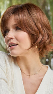 CHERRY-BROWN-R | Medium Rich Brown and Soft Reddish Brown Base with Medium Red Highlights