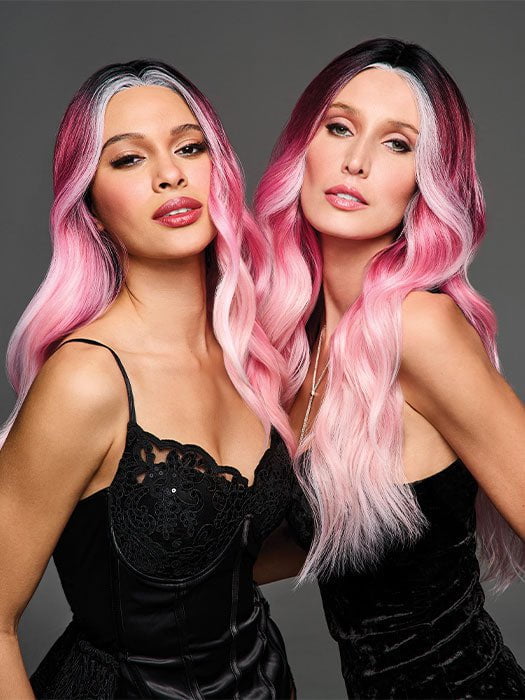 Models are wearing BUBBLEGUM BABE | Basic Cap Wig