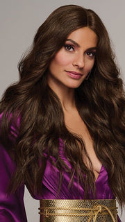 A long wavy wig