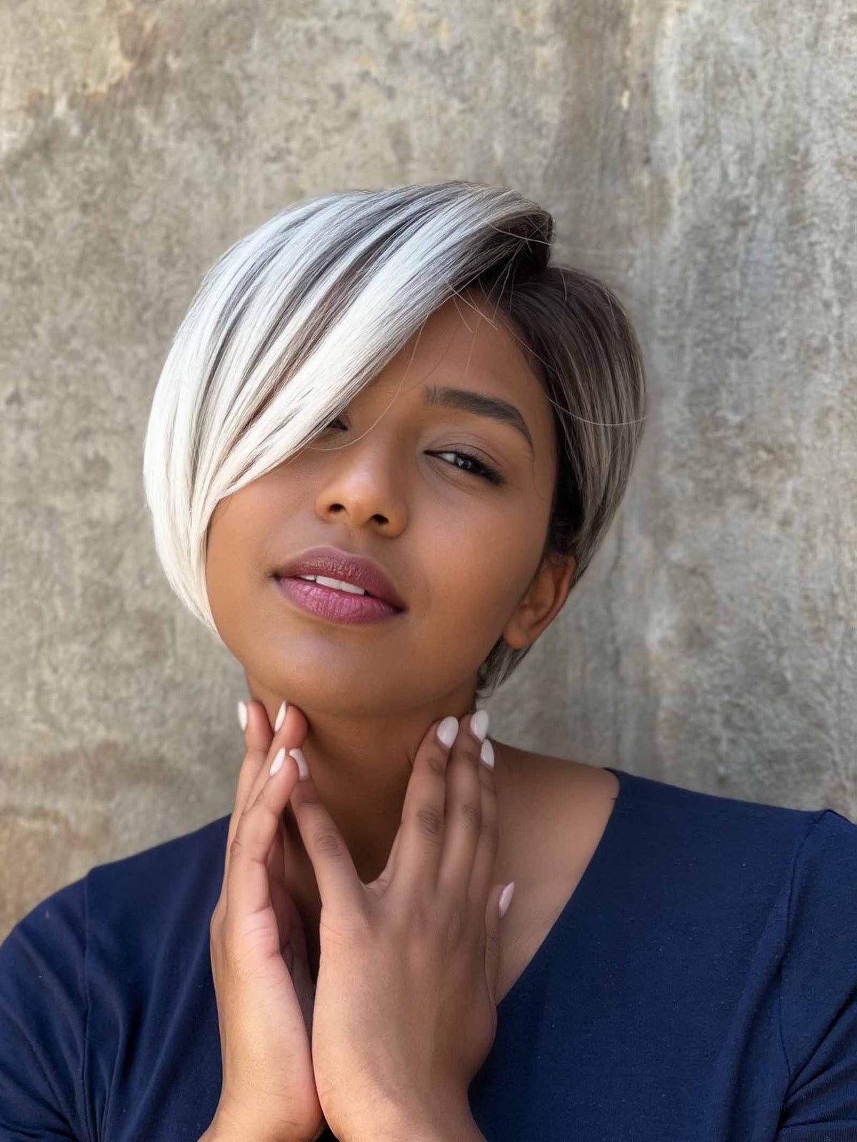 JAYLA by KIM KIMBLE in MC119/23SS SWEET CREAM | Pale Blonde with Dark Roots