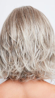 ICE-BLOND | Ashy Blonde Base with White Gold Tips with Highlights around face
