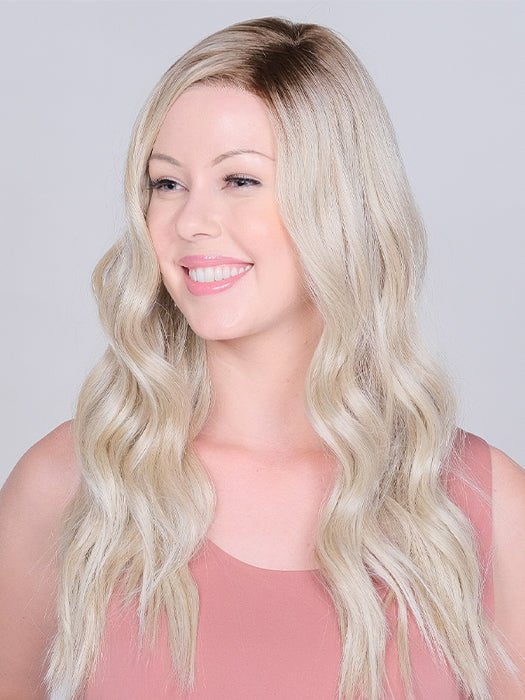 The lace front creates a natural look