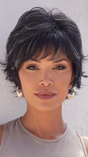 NOUR by Noriko in ICY-CAVIAR | Off-Black Base with carefully placed White Highlights