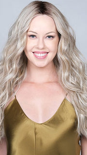 PERFECT BLEND by BelleTress in BUTTERBEER BLONDE | Cool Light Blonde, Light Ash Blonde, and Golden Blonde with Medium Brown Roots PPC MAIN IMAGE