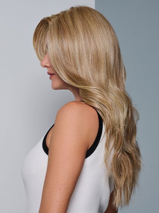 RUNWAY REHEARSAL by RAQUEL WELCH in color RL14/22 PALE GOLDEN WHEAT | Dark Blonde Evenly Blended with Platinum Blonde