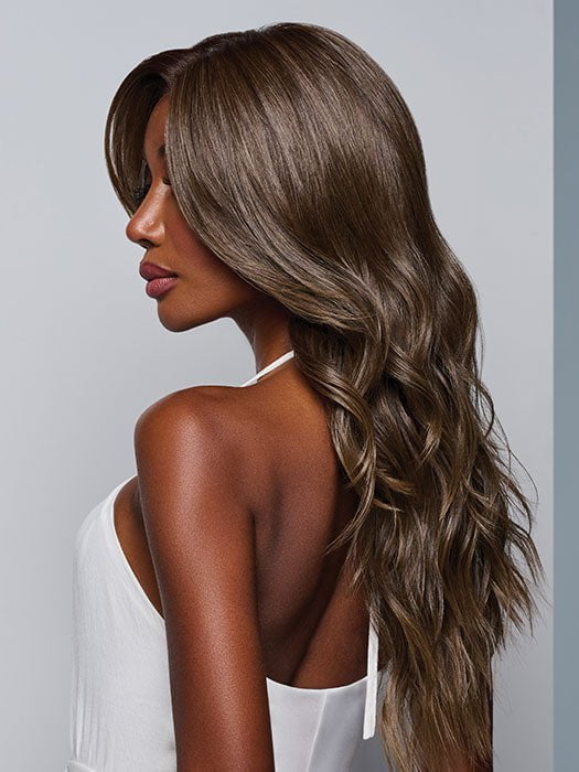 RUNWAY REHEARSAL by RAQUEL WELCH in color RL8/12SS ICED MOCHA | Medium Brown shaded with Dark Blonde