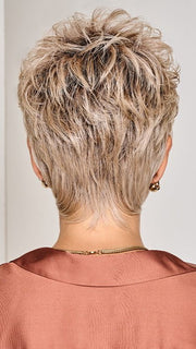 The heat friendly synthetic fiber allows you to add texture to the hair or create a sleek pixie