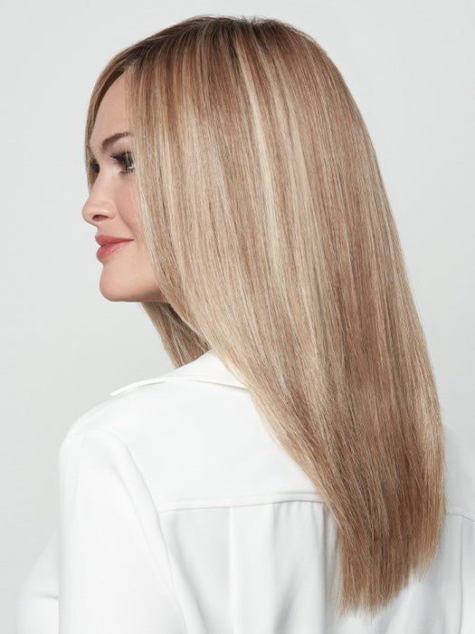 RL14/22SS SHADED WHEAT | Dark Blonde Evenly Blended with Platinum Blonde with Dark Roots