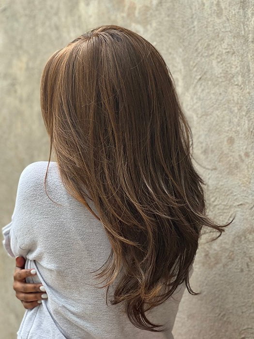 RL6/8 DARK CHOCOLATE | Medium Brown Evenly Blended with Warm Medium Brown