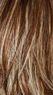SNOWY UMBER R | Medium Ginger Brown base with White Blond highlights  