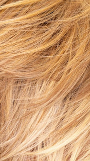 EL12/22/8 | Light Golden Brown Evenly Blended with Platinum Blonde Highlights with Medium Brown Roots