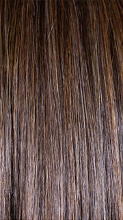 PEANUT BUTTER CHOCOLATE R | Velvety Chocolate Brown Roots that seamlessly transition into Warm, Golden Peanut Butter Tones, creating a luscious, sunlit effect with hints of Caramel and Honey hues woven throughout