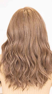 Roxie in SELFIE MODE by RAQUEL WELCH in color RL38 SMOKED WALNUT | Light Brown with 50% Gray