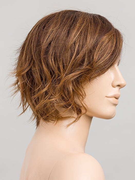 CHOCOLATE ROOTED | Medium Warm Brown with Dark Auburn and Dark Strawberry Blonde Blend with Shaded Roots