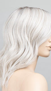 SILVER BLONDE ROOTED | Pearl White and Lightest Pale Blonde Blend with Shaded Roots