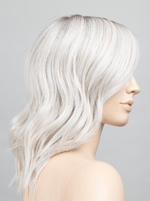SILVER BLONDE ROOTED | Pearl White and Lightest Pale Blonde Blend with Shaded Roots