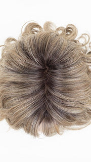 DARK SAND ROOTED | Light Brown base with Lightest Ash Brown and Medium Honey Blonde blend and Dark Roots