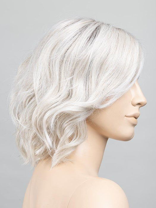 SILVER BLONDE ROOTED | Pearl White and Lightest Pale Blonde Blend with Shaded Roots