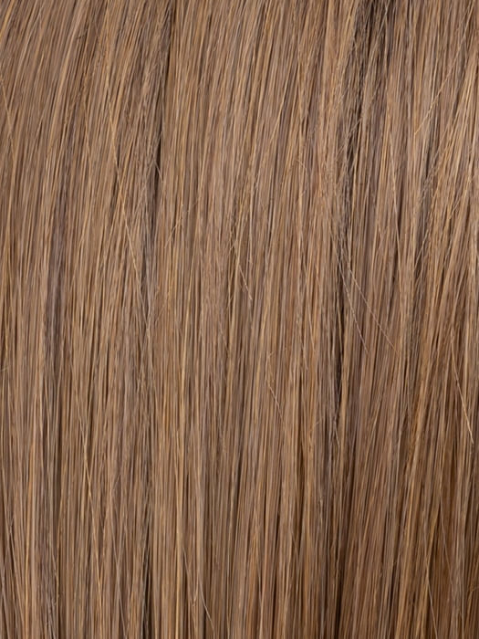 ALMOND-BROWN-ROOTED | Medium Brown, Light Auburn and Medium Warm Brown Blend with Shaded Roots