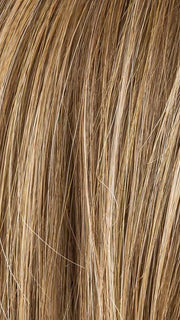 MOCCA ROOTED 8.12.27 | Medium Brown and Lightest Brown with Dark Strawberry Blonde Blend and Shaded Roots