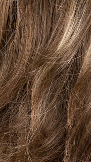 TOBACCO ROOTED 12.26.27 | Medium Brown Blended with Light Auburn, Lightest Brown, and Dark Strawberry Blonde Blend with Shaded Roots