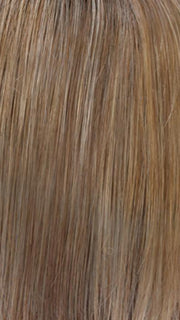 RH12/26RT4 | Light Brown with Chunky Golden Blonde Highlights & Dark Brown Roots