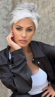 YOKO by ELLEN WILLE in SNOW MIX 60.56.58 | Pearl White, Lightest Blonde, and Black/Dark Brown with Grey Blend
