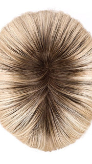 CHAMPAGNE ROOTED | Lightest Ash Blonde and Lightest Golden Blonde with Light Strawberry Blonde Blend and Shaded Roots
