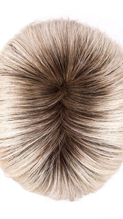 SILVER BLONDE ROOTED | Pearl White and Lightest Pale Blonde Blend with Shaded Roots
