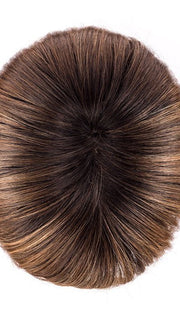 TOBACCO ROOTED | Medium Brown, Dark Strawberry Blonde, and Light Golden Blonde Blend with Shaded Roots
