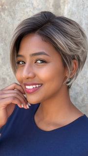 JAYLA by KIM KIMBLE in MC119/23SS SWEET CREAM | Pale Blonde with Dark Roots