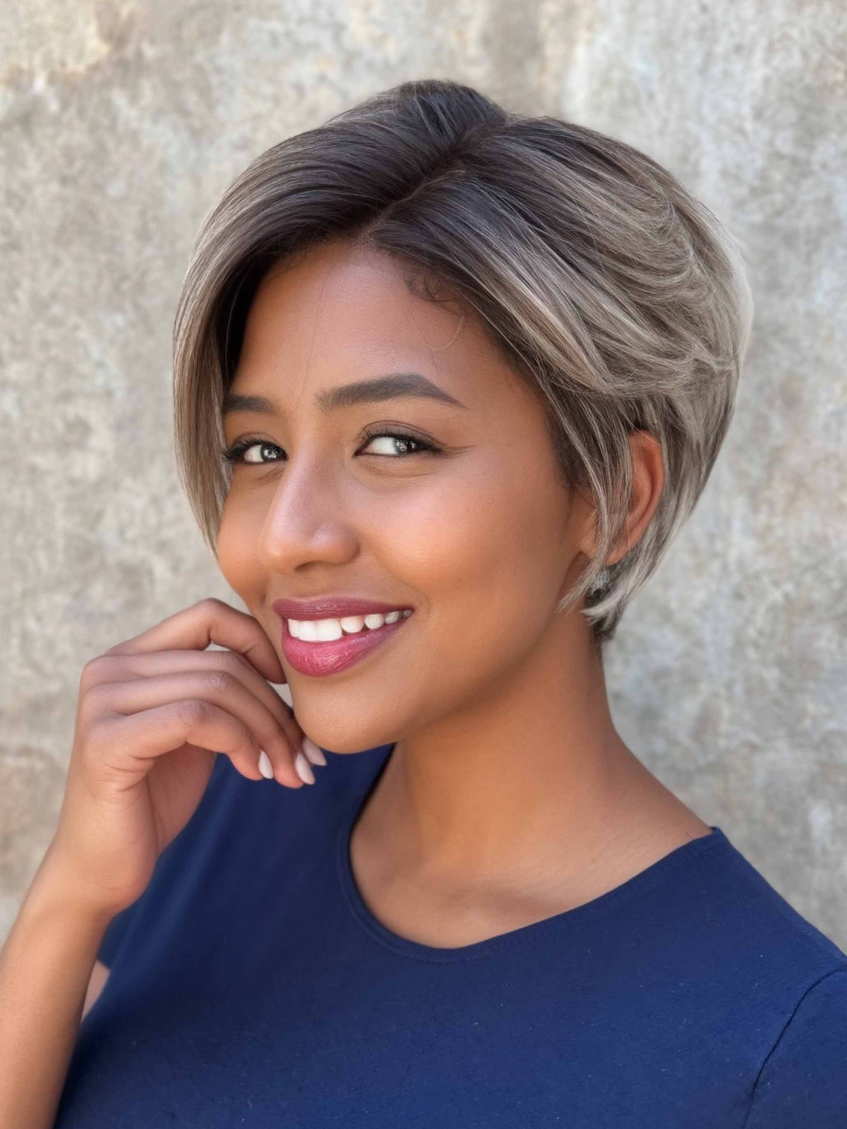 JAYLA by KIM KIMBLE in MC119/23SS SWEET CREAM | Pale Blonde with Dark Roots